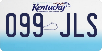 KY license plate 099JLS