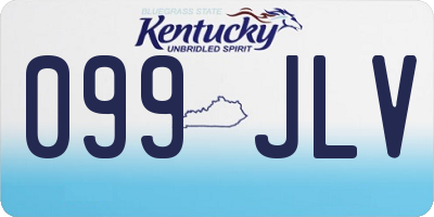 KY license plate 099JLV