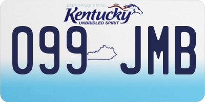 KY license plate 099JMB
