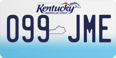 KY license plate 099JME