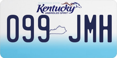 KY license plate 099JMH