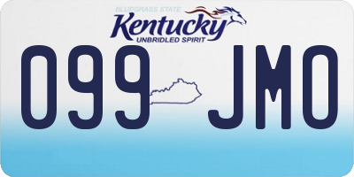 KY license plate 099JMO