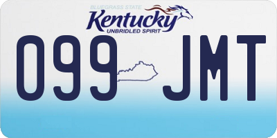 KY license plate 099JMT