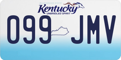 KY license plate 099JMV