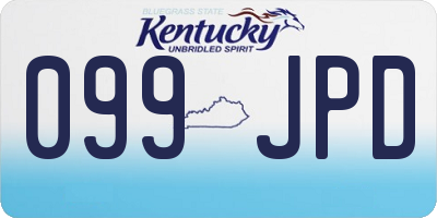 KY license plate 099JPD