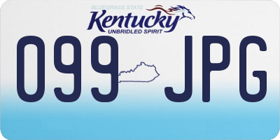 KY license plate 099JPG