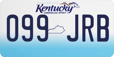 KY license plate 099JRB