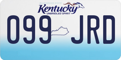 KY license plate 099JRD