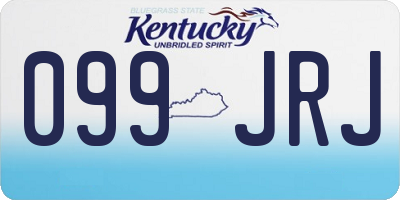 KY license plate 099JRJ