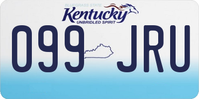KY license plate 099JRU
