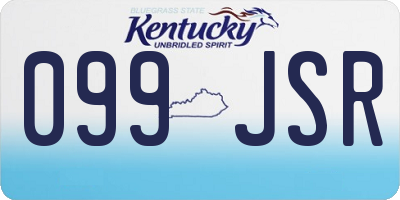 KY license plate 099JSR