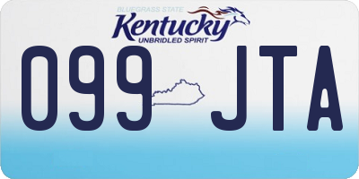 KY license plate 099JTA