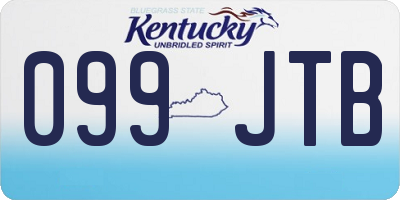KY license plate 099JTB