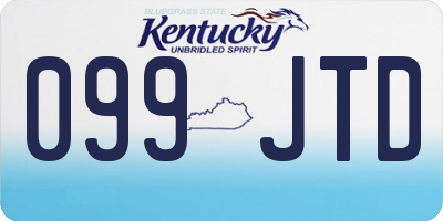 KY license plate 099JTD