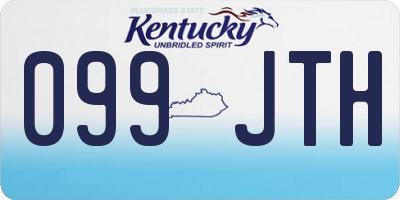 KY license plate 099JTH