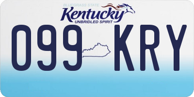 KY license plate 099KRY