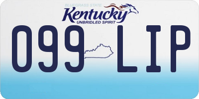 KY license plate 099LIP