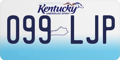 KY license plate 099LJP