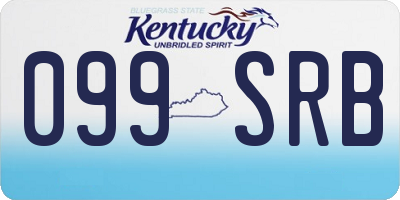 KY license plate 099SRB