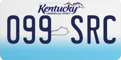 KY license plate 099SRC