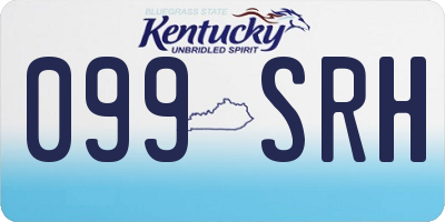 KY license plate 099SRH