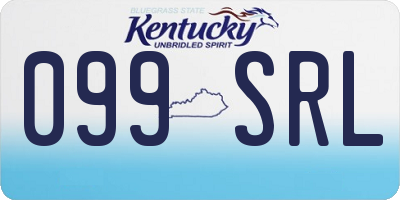 KY license plate 099SRL