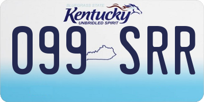 KY license plate 099SRR