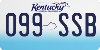 KY license plate 099SSB