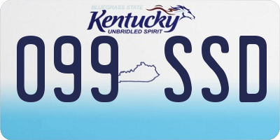 KY license plate 099SSD
