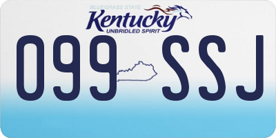 KY license plate 099SSJ
