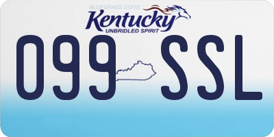 KY license plate 099SSL