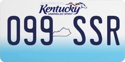 KY license plate 099SSR