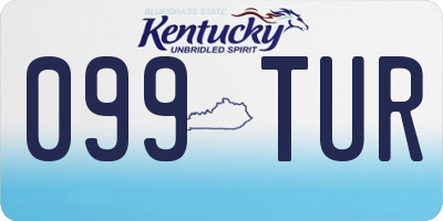 KY license plate 099TUR