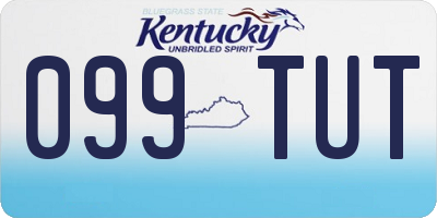 KY license plate 099TUT