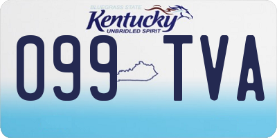 KY license plate 099TVA