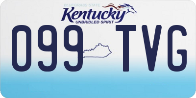 KY license plate 099TVG