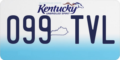 KY license plate 099TVL
