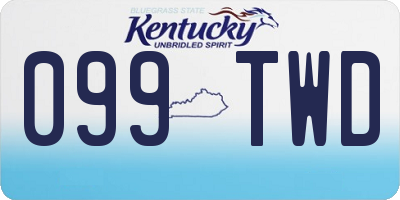 KY license plate 099TWD