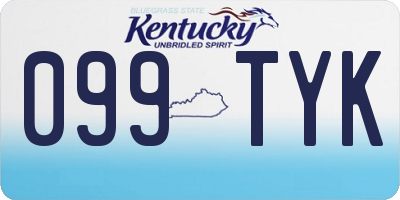 KY license plate 099TYK