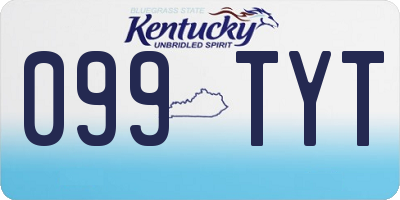 KY license plate 099TYT