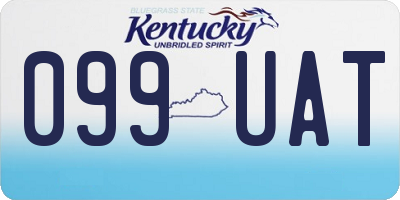KY license plate 099UAT
