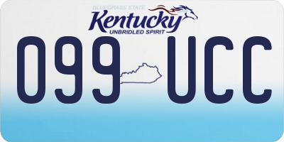 KY license plate 099UCC
