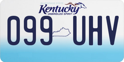 KY license plate 099UHV