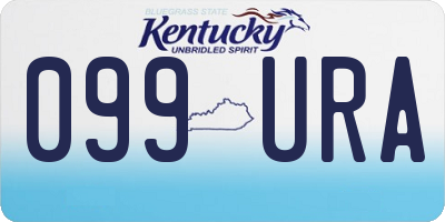 KY license plate 099URA