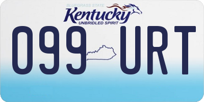 KY license plate 099URT