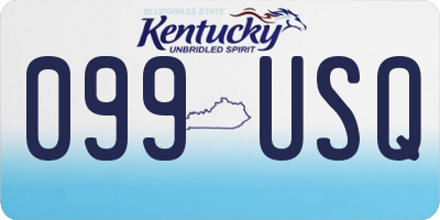 KY license plate 099USQ