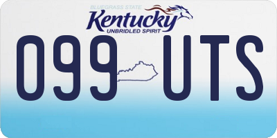 KY license plate 099UTS