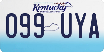 KY license plate 099UYA