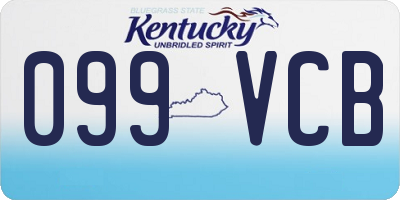KY license plate 099VCB