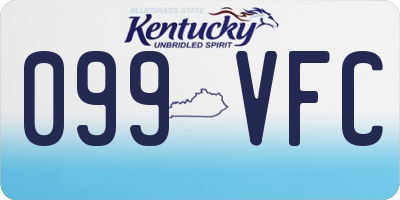 KY license plate 099VFC